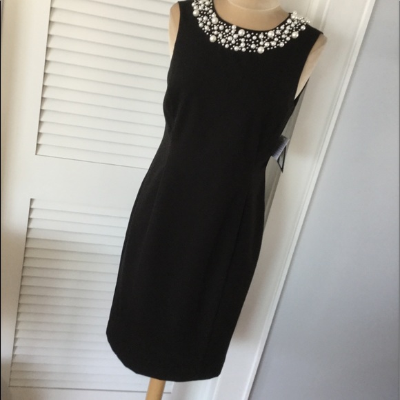 💥HP💥NWT Ellen Tracy Little Black Dress - Picture 1 of 8
